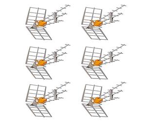 TELEVES Pack 6 x 149922 DAT Boss Antenne UHF Intelligente LTE700 (C.21 - C.48) Rateau TNT