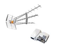 Televes Pack antenne DAT HD BOSS LR LTE700 C21-C48 TNT UHF Gain 47 dBi Alim 24V