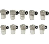 TELEVES Pack de connecteurs antenne TV TNT 5 unités mâles 4130 + 5 unités femelle 4131