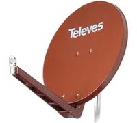 Televes S75QSD-Z 10.7 - 12.75GHz Rouge antenne Satellites - Antennes Satellites (10,7 - 12,75 GHz, 38,5 dBi, 75 cm, 750 mm, 1,5 mm, 850 mm)