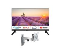 Téléviseur 24" Smart TV Android Officiel Camping-car + Support
