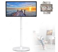 Téléviseur à écran tactile avec roues et batterie intégrée, moniteur intelligent de 32 pouces, Android 13, 10 points tactiles pour le divertissement, pour les femmes et les mamans