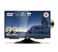 Cello Téléviseur de Voyage Grand Angle HD 12 Volts Non Intelligent, Convivial et sans Cadre, C2224F de 22 Pouces - avec Lecteur DVD, Triple Tuner et Son Parfait - adapté aux Camping-Cars et caravanes