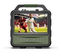 Téléviseur d'Extérieur Portable Monster VMay avec Antenne Tuner TV - Écran 15,6' 1080P - Audio 60W - Batterie RechargeableIntégrée