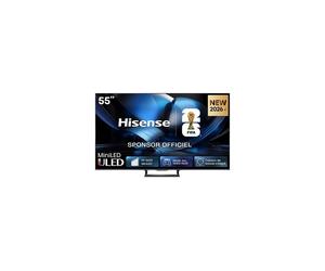 Téléviseur Hisense 55U7SE 55 4K ULED Smart TV VIDAA Wi?Fi, Dolby Atmos, eARC HDR10+ 144 Hz Noir