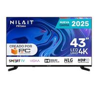 Téléviseur Intelligent 43 LED UHD 4K Prisma 43UD7004S Blanc Vidaa Netflix Prime Video YouTube Dolby Digital Plus
