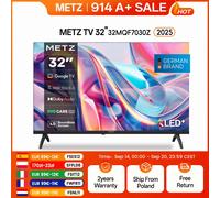 Téléviseur intelligent LED Metz QLED 32" 40 pouces Google TV HDR 10 Dolby Audio Bluetooth 5.1 Tuner de protection oculaire 2025 32Mqf7030Z