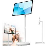 Téléviseur intelligent portable à écran tactile avec télécommande,support de sol mobile,moniteur tactile sur pied,téléviseur sans fil sur roulettes,batterie intégrée,rotation complète 32in/8+128G