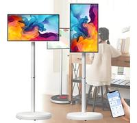 Téléviseur Intelligent Portable, Écran Tactile 1080p De 32 Pouces Sur Roulettes, Android 15.0, 6 + 128 Go, Télécommande, Batterie 38400MAh, Tablette Rotative Pour Pied De Lit