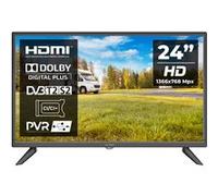 Téléviseur Kiano SlimTV 24 Travel TV LED idéal pour le camping-car Noir G