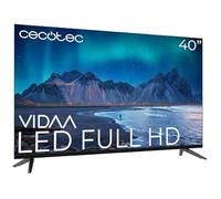 Cecotec Smart TV - TV LED 40 Pouces Résolution Full HD - Série A5 ALF50040. Smart TV VIDAA, Dolby Audio, Smart TV VIDAA, WiFi intégré, Chromecast, 3 HDMI et 2 USB, Haut-parleurs 16W