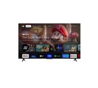 Téléviseur LED 58' 4K UHD avec design sans bord, compatibilité HDR, Dolby Audio, Google TV, 3 ports HDMI et 1 port USB.