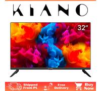 Kiano Slim TV Téléviseur 32"" Pouces 80 cm | Triple Tuner DVB-T2 CI CI+ | LED HD TV écran | 2x HDMI | Dolby Audio | PVR | Hotel Mode