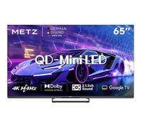 Metz Mini LED Smart TV 65 Pouces (164 cm), QLED, LED 4K 144Hz Television Google Tele Local Dimming HDR 10 Dolby Vision Dolby Atmos VRR MEMC Mode Gaming Sport Tuner DVB-T/T2/C/S/S2 CI+ (MNE8000Z)