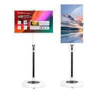 Téléviseur Portable À Écran Tactile 24/27/32 Pouces,Moniteur Écran Tactile 1080p/4K sur Roues avec Caméra 8MP/13MP,4+64 Go/8+128 Go,Compatible avec Télévision,Diffusion sans Fil(32in,8+128GB(1080P))