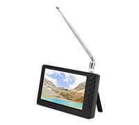 Téléviseur Portable de 5 Pouces, Avec Support, Conforme à La Norme ISDB T, Supporte La Fonction Radio FM, Batterie Rechargeable de 1500mAh, Mini Télévision Numérique 1080P pour La Pêche, La Conduite