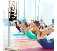 Téléviseur Portable Intelligent 21,5/24/27/32 Pouces Moniteur Android Tactile Support Rotatif à 360° pour la Maison Le Bureau Le Divertissement(24in8g+128g)