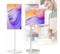 Téléviseur portable intelligent FHD 21,5 pouces, écran tactile 1080P, Android 12, téléviseur extérieur rotatif, batterie intégrée 6000 mAh, centre de divertissement domestique tout-en-un 6+128G