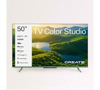 TV COLOR STUDIO 50" - Téléviseur Intelligent QLED 4K Avec Écran Antireflet Et Cadre De Couleur Vert Sauge