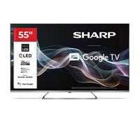 SHARP 55JP7265E 4K Ultra HD QLED Mini TV Google TV™ 55" (Smart TV sans cadre, Dolby Atmos, Dolby Vision, HDMI 2.1 avec eARC)