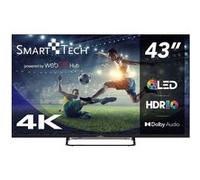 Téléviseur QLED Smart Tech 43QW02V noir écran 43 pouces 109 cm 4K UHD WebOS 4 HDMI 2 USB Dolby Vision Dolby Atmos Noir