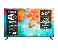 Téléviseur Smart - KIANO - Elegance - 50 pouces - 4K Ultra HD - Android TV - Bluetooth WiFi