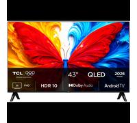 Téléviseur TCL S5L 43S5L 43" Full HD QLED Smart TV WiFi Ethernet 300 cd/m² PPI 1000 DVB-T2/S2/C noir