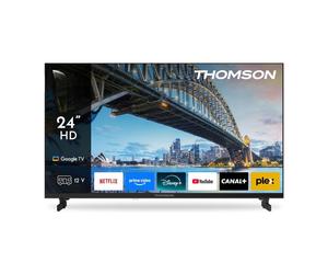 Téléviseur Thomson 24 HD LED 1366x768 Google TV 2025, 12V, 3 HDMI, Netflix, Prime Video, Disney+