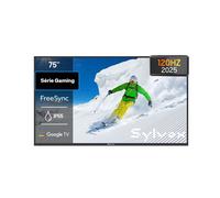 Télévisieur Extérieur SYLVOX-OT75A6KOEC-75”(190cm)-Google TV OS-4K UHD 1000Nit-120Hz-Dolby Atmos-IP55 Étanche-HDMI 2.0-USB 3.0