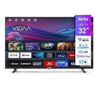 Télévision intelligente 32 pouces - DEBSY - 80 cm - Écran sans bordure - Wi-Fi - VIDAA OS - Triple tuner DVB-C/S2/T2