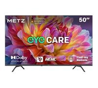 METZ 50MUF7000Z TV 50 pouces (127 cm) Google TV avec protection des yeux, 4K UHD, Dolby Vision & Atmos, HDR10, fonction localisation de la télécommande, triple tuner, CI+ (classe énergétique F)