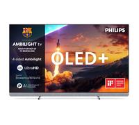 TV OLED+ Ambilight Philips 55OLED910 139 cm 4K UHD 2025 Gris métal