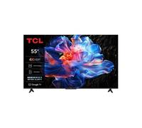 TCL Téléviseur intelligent P6K LED 4K UHD HDR de 55 pouces | Google TV, 60 Hz, HDR 10, processeur AiPQ, Dolby Audio, MEMC, HDMI 2.1, Bluetooth 5.2, WiFi 5, design sans cadre (55P6K - modèle 2025)
