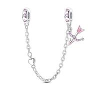Teleye Breloque en forme de flèche Cupidon en argent compatible avec la plupart des bracelets quotidiens