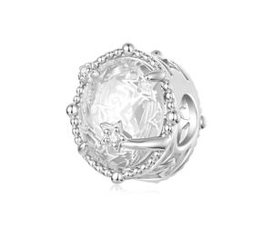 Teleye Breloque en forme de pluie de météores plaqué argent, exquise perle décorative compatible avec les bracelets classiques