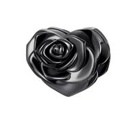 Teleye Breloque en forme de rose noire compatible avec les bracelets quotidiens