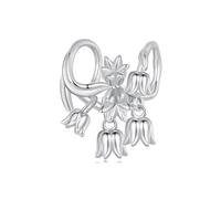 Teleye Lotus & Tree Flower Charms for Bracelet, 925 Sterling Silver
