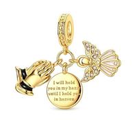 Teleye Tarot & Bible Lucky Charms for Bracelet, Silver Plated