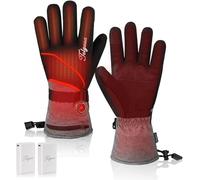 Telguua Gants chauffants avec écran tactile pour homme et femme - Batterie rechargeable 7,4 V 5500 mAh - Chauffage plus rapide et plus stable - 3 niveaux de température - Imperméable et coupe-vent
