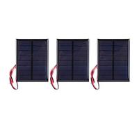 Telituny 3 pièces DC4V 150mA panneau solaire module d'alimentation panneau solaire en silicium polycristallin avec câble de 30 cm