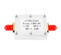 Telituny Amplificateur à faible bruit LNA à large bande 0,01-4 GHz 21 dB, module amplificateur RF à gain élevé, ultra linéaire + 22 dBm P1dB, impédance 50 Ω pour radio ham, amplification du signal