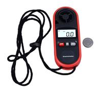 Telituny Anémomètre Numérique Portable, WT816A Mini Anemometre Portable Digital LCD avec Mesure de la Température, 0-65mph/0-30m/s, Étanche IP67, pour CVC, Surf, Cerf-Volant, Vol, Voile, Surf, Pêche