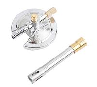 Telituny Brûleur bunsen micro, brûleur à gaz à tube unique en laiton Avec base en zinc alliage, 17,5 cm Lampe à gaz laboratoire, pour appareils chauffage de laboratoire au propane liquide