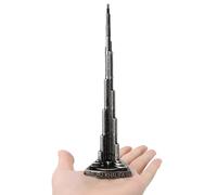 Telituny Burj Khalifa Souvenir, 18 cm Maquette métallique Burj Khalifa 3D, Miniature Dubai Tower modèle, modèle de la Tours Khalifa, pour l'art, l'artisanat, Le Bureau, la Maison
