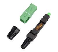 Telituny Connecteur Rapide Fibre Optique, 100pcs SC A PC Connecteurs Froid Rapides à Fibre Optique Monomode, FTTH Connecteur Rapide, Fibre Connecteur Rapide avec Fil de Cuir Intégré pour Réseau CATV