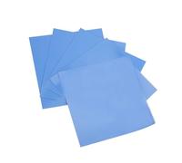 Telituny Coussin Thermique en Silicone, 5 pcs 100x100x0,5mm Thermal Pad, 1,5 W/m·K Silicone Thermal Mat, Coussinets Thermoconducteurs, pour CPU GPU, Dissipateurs Thermiques, Électronique