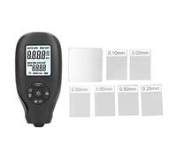 Telituny Épaisseur de Revêtement Jauge, Compteur D'épaisseur de Peinture 0-2000 μm avec Induction Magnétique et Sonde de Courant de Tourbillon, Testeur de Revêtement Numérique pour (Noir)