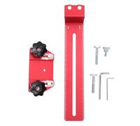 Telituny Gabarit de Scie à Table, Guide de Coupe de Bande Fine Réglable avec Deux Rouleaux, Fixation de Précision pour le Travail du Bois pour Scie à Ruban, Table de Toupie