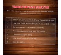 Telituny HABOTEST Humidimètre pour Bois 0-99,9% Hydromètre numérique pour Bois avec sonde à 2 Broches Testeur d'humidité pour Bois avec rétroéclairage Thermomètre Hygromètre