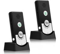 Telituny Interphone sans Fil, interphone vocal bidirectionnel, portée de 1000 m/50 m à travers les murs, interphone étanche, interphone vocal intelligent, rechargeable, pour maison, bureau l'atelier